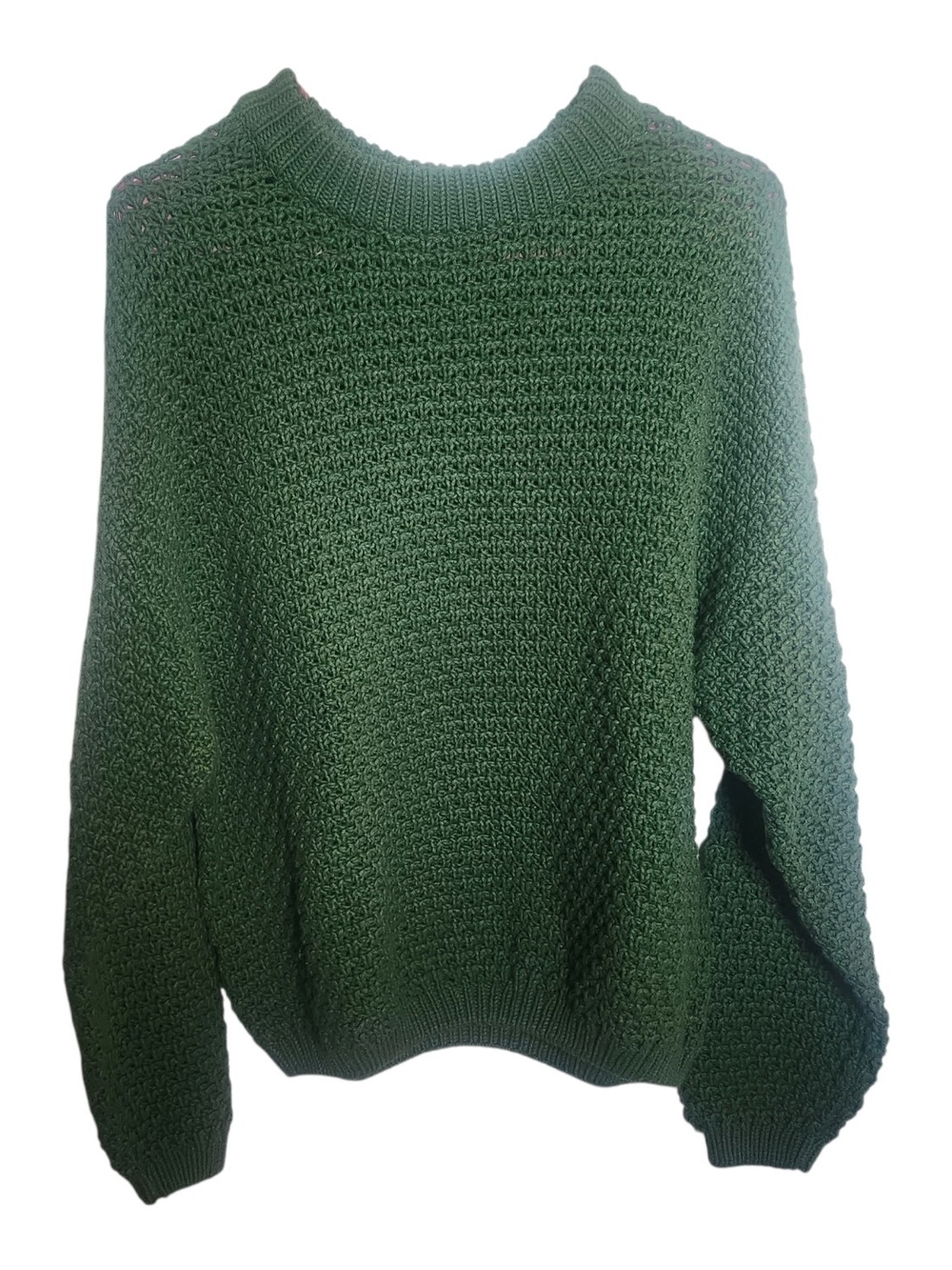 Universal Threads Women's  Green Textured Chunky Sweater Large Boho Beach